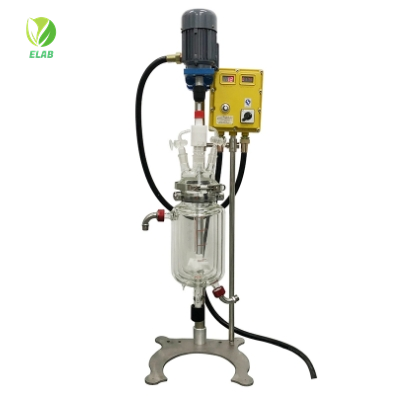 GRL Three Layer series Lifting And Rotating Glass Reactor