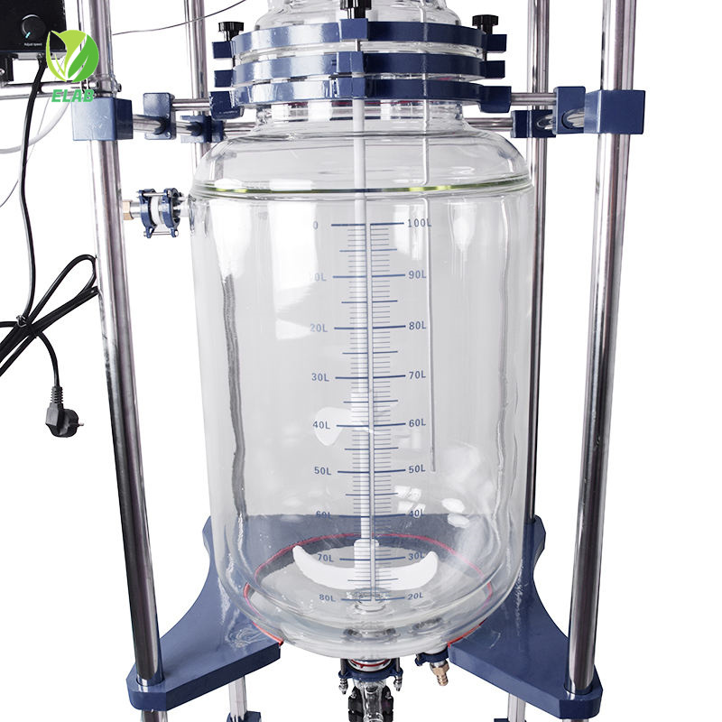 100L Jacketed Glass Reactor (Double layer Glass Reactor)